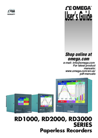 Thumbnail of document Manual - RD2003 Touch Screen Paperless Recorders w/Expandable I/O